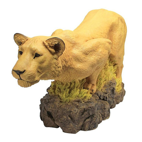 Lioness on the Prowl Statue stunning realism chiseled muscle resin sculpture